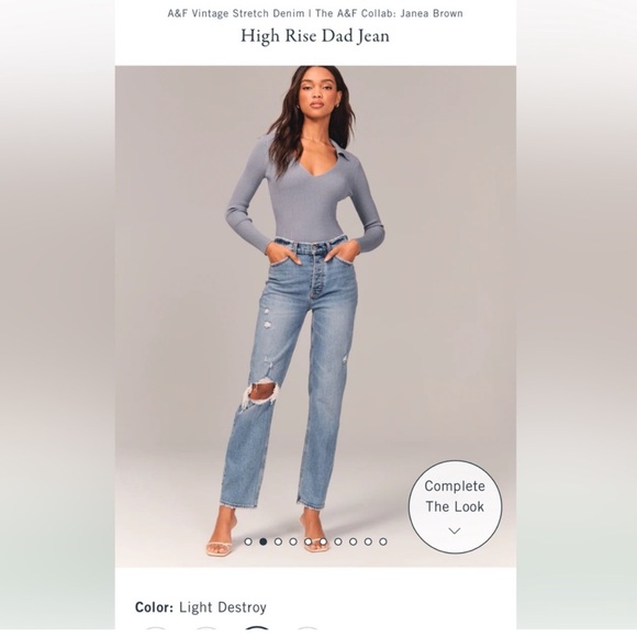 A&F Curve Love Jeans - Picture 1 of 8